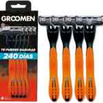 4 pack rastrillos desechables Groomen 300 baja a su menor precio