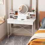 Mueble tocador vanity con espejo con luz LED baja a su menor precio