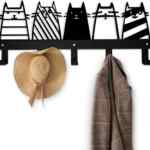 Perchero de pared decorativo con diseño de gatos baja a un excelente precio