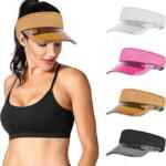Sombrero de verano para mujer con visera transparente baja a un magnífico precio