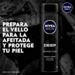 Espuma para afeitar Nivea Men Deep Black Carbon baja a su menor precio