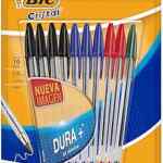 Juego de 10 plumas Bic Cristal bajan a su menor precio