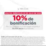 Días de Compras Banorte 23 y 25 de julio: 10% de bonificación ó 9 Meses Sin Intereses