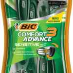 4 pack rastrillos Bic Comfort Advance 3 para pieles sensibles + 10% adicional con Planea y Ahorra