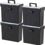 Juego de 4 cajas portátiles para almacenar documentos bajan de precio