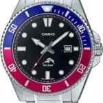 Reloj de buceo Casio resistente al agua 200 m y correa de metal baja a su menor precio