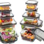 Juego de 10 contenedores de vidrio para almacenar alimentos bajan a su menor precio + 3 meses sin intereses
