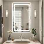 Espejo para baño con luz LED y control táctil baja de precio + 3 meses sin intereses