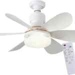 Ventilador de techo con luz LED y control remoto baja de precio