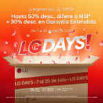 LG Days: Hasta 50% OFF en toda la tienda + descuentos adicionales + msi