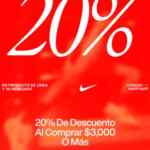 Cupón Nike de 20% de descuento en compras por la app