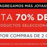 Nuevas Rebajas Pandora: Hasta 70% de descuento + 10% adicional al comprar 2 o más productos