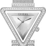 Oferta flash en reloj para mujer Guess con correa de metal y brillantes baja a su menor precio + 6 meses sin intereses