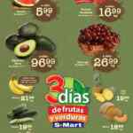 Ofertas S-Mart 3 días de frutas y verduras del 8 al 10 de julio 2025