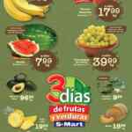 Ofertas S-Mart 3 días de frutas y verduras del 15 al 17 de julio 2025