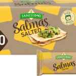 3x2 en galletas saladas horneadas Salmas con un toque de sal con 20 piezas