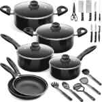 Batería de cocina con cuchillos de cocina de 23 piezas baja a un gran precio Cupón de $200 de descuento