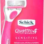 3x2 en Rastrillo con cartucho de repuesto Schick Quattro 4 Sensitive para mujeres