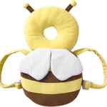 Liquidación en mochila con diseño de abeja y protector de cabeza para niños baja a un gran precio
