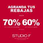 Rebajas Studio F: Hasta 70% de descuento dependiendo la cantidad de prendas que compres