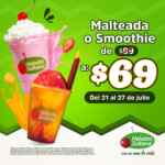 Malteada o Smoothie sólo $69 en Helados Sultana