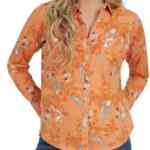 Blusa estampara para mujer Lee baja a un excelente precio