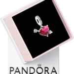 Charm de plata con cristal de murano Pandora corazón flechado baja a su menor precio