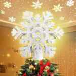 Estrella para árbol de Navidad con luz LED y diseño de copo de nieve baja a un excelente precio