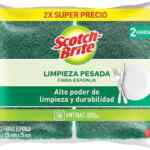 2 pack fibra esponja tamaño grande Scotch-Brite baja a su menor precio