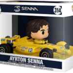 Figura de colección Funko Pop Rides Ayrton Senna en auto Lotus Formula 1 baja a su menor precio