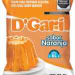 Polvo para preparar gelatina D'Gari sabor naranja 720 g rinde 6 litros baja de precio