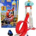 Pista de carreras de juguete Paw Patrol Rescue Wheels Super Loop Tower HQ con luces y sonido baja a su menor precio + 3 meses sin intereses