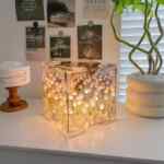 Lámpara LED decorativa cubo de tulipanes baja de precio