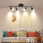 Lámpara de riel con 4 luces adaptables bajan de precio + cupón adicional