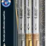 Juego de 3 marcadores permanentes metálicos Bic Intensity bajan a un gran precio
