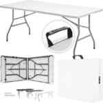 Mesa plegable tipo portafolio de 1.8 m de largo baja de precui