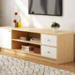 Mueble de TV centro de entretenimiento de madera baja a su menor precio