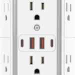 Multicontacto con protección a sobretensiones y entradas USB baja de precio