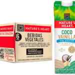 6 pack bebida leche de coco con vainilla sin azúcar Natures Heart baja a su menor precio
