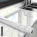 Papel tapiz para cocina tipo mármol rollo de 5 metros baja de precio