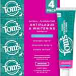 4 pack pastas dentales Toms of Maine anti-placa y blanqueadoras bajan a su menor precio