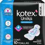 Toallas Kotex Unika Slim con Alas con 10 piezas baja a un excelente precio
