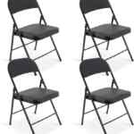 Set de 4 sillas plegables con asiento acolchado bajan a su menor precio