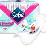 Toallas Saba Sensiti-V ultradelgada nocturna con 18 piezas baja de precio