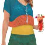 Vestido de playa para mujer en tela crochet de colores baja a un precio increíble