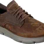 Zapatos deportivos de piel para hombre Skechers Garza-Gervin bajan a un gran precio