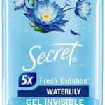 Desodorante para mujer Secret Fresh Defense Waterlily Gel Invisible en tamaño grande en su menor precio
