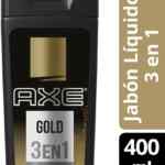 Jabón líquido corporal Axe Gold 3 en 1 cara, cuerpo y cabello de 400 ml baja de precio