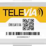 Tag Televía para pago automático en casetas con $150 de saldo baja de precio