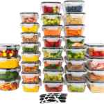 Juego de 32 recipientes herméticos para almacenar alimentos bajan a un excelente precio